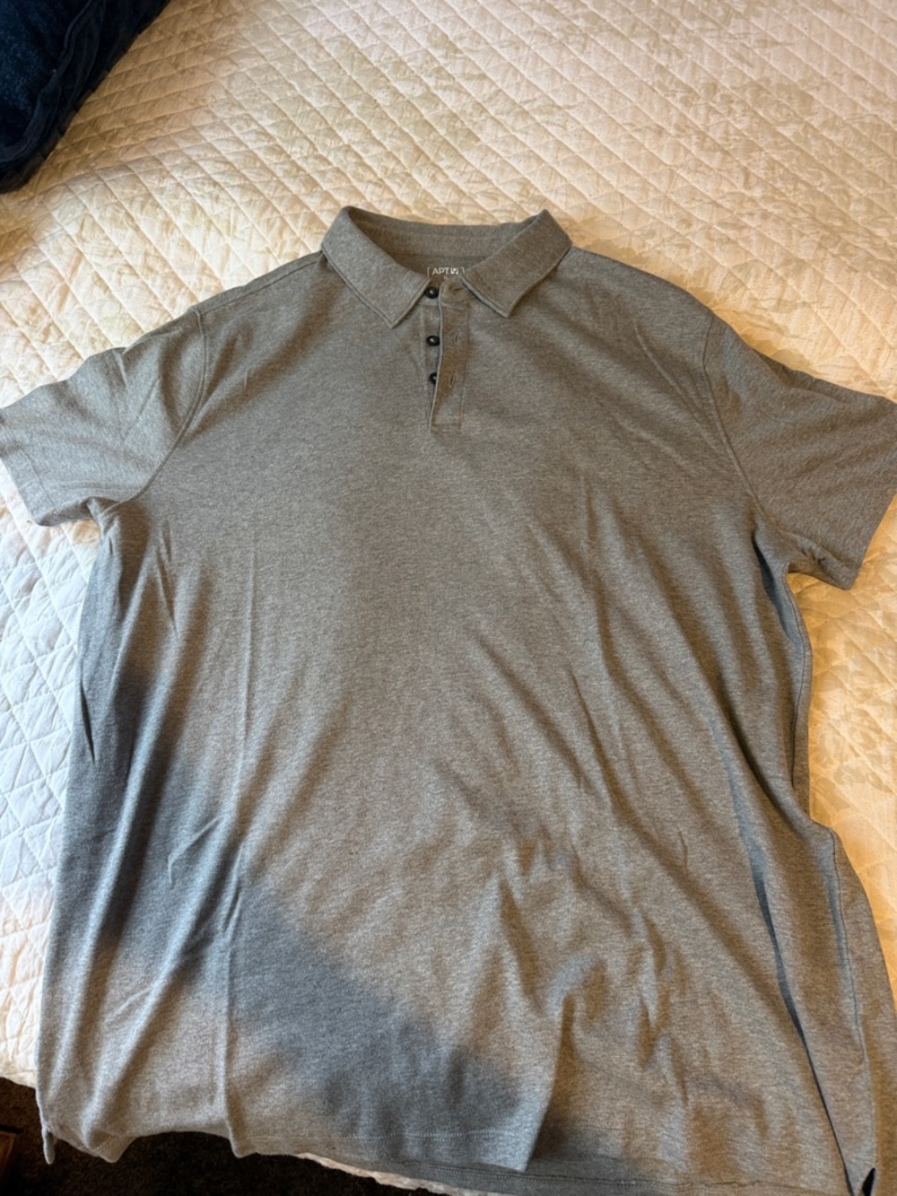 Apt. 9 Men's Heather Gray Short-Sleeve Polo